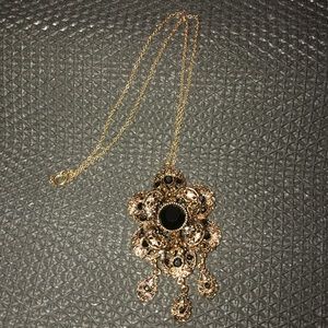 golden flower necklace
